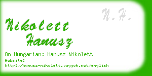 nikolett hanusz business card